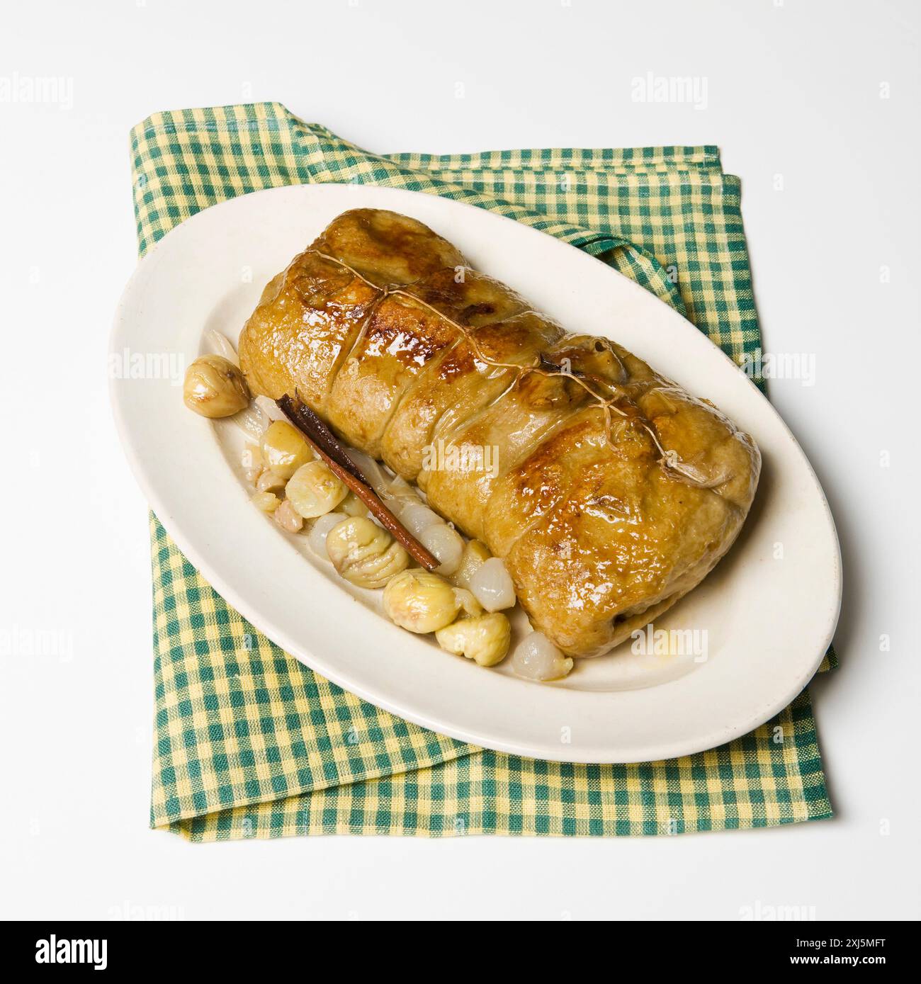 Seitan roll Stock Photo