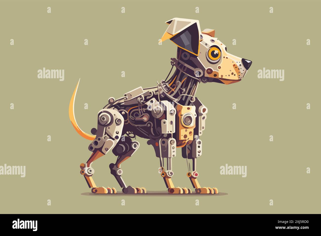 Dog robot vector illustration Stock Vector Image & Art - Alamy