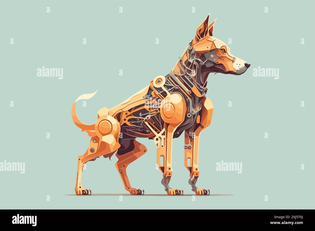 Dog robot vector illustration Stock Vector Image & Art - Alamy