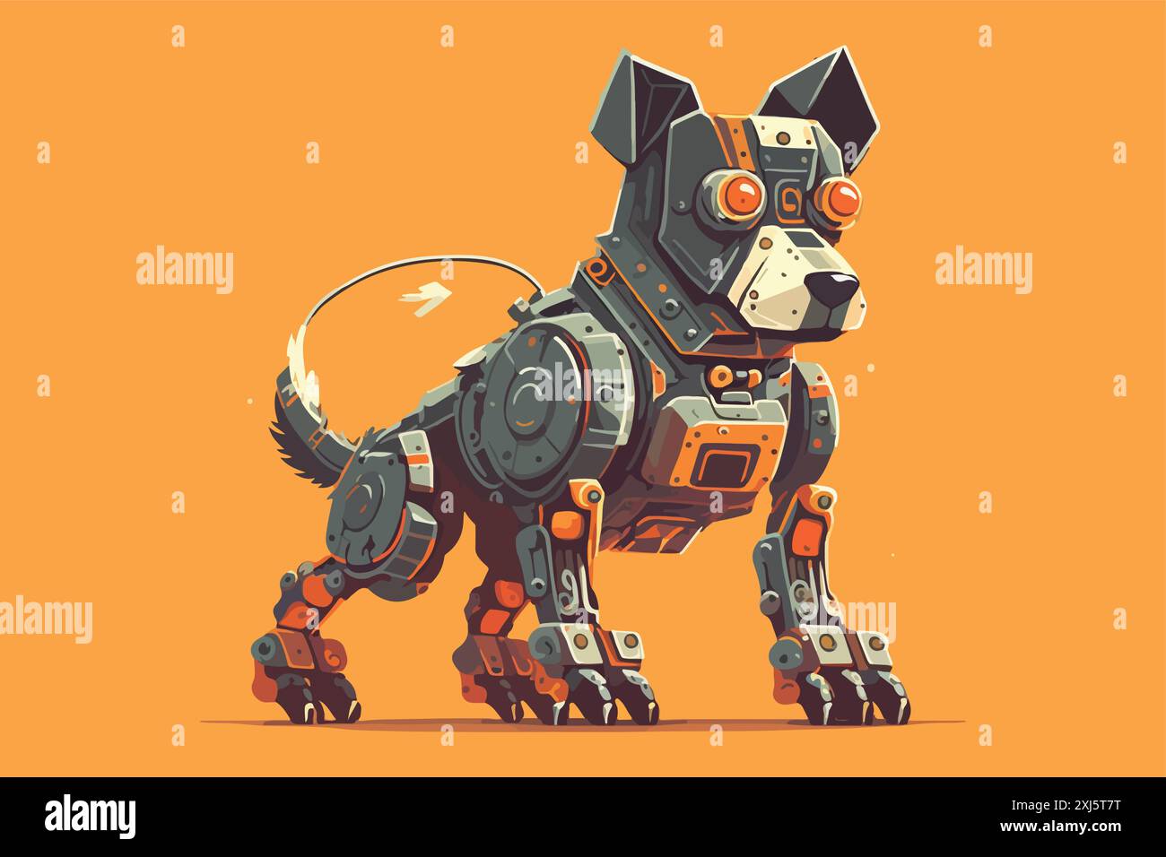 Dog robot vector illustration Stock Vector Image & Art - Alamy