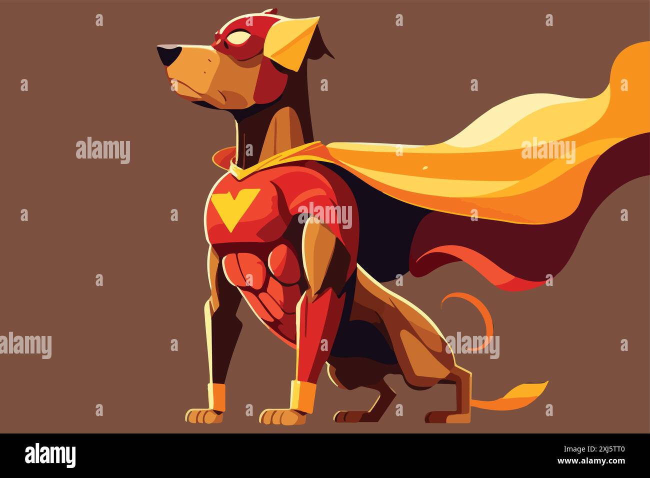 Dog superhero vector illustration Stock Vector