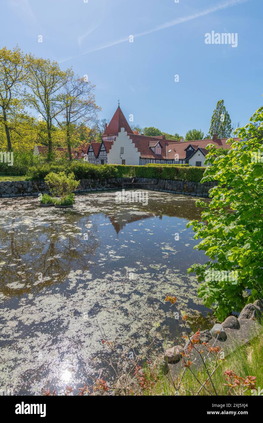 Ullerslev Reflection trees house on water hi-res stock photography and images - Alamy