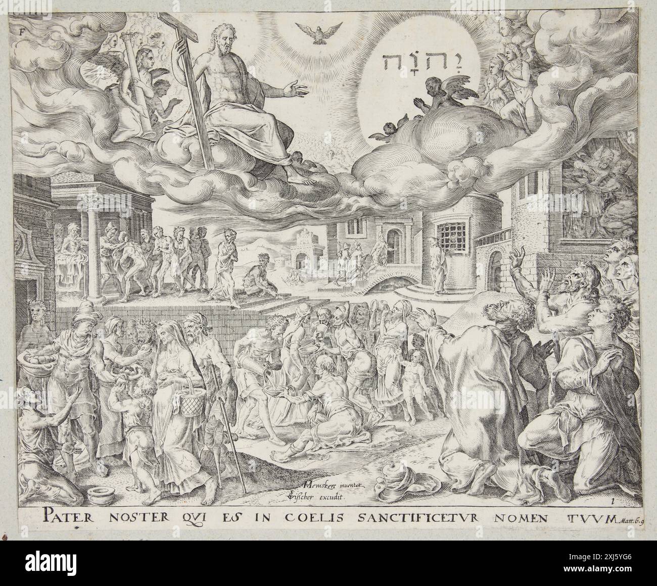 Copper engraving by Johannes Wierix, Maarten van Heemskerck, and Claes ...