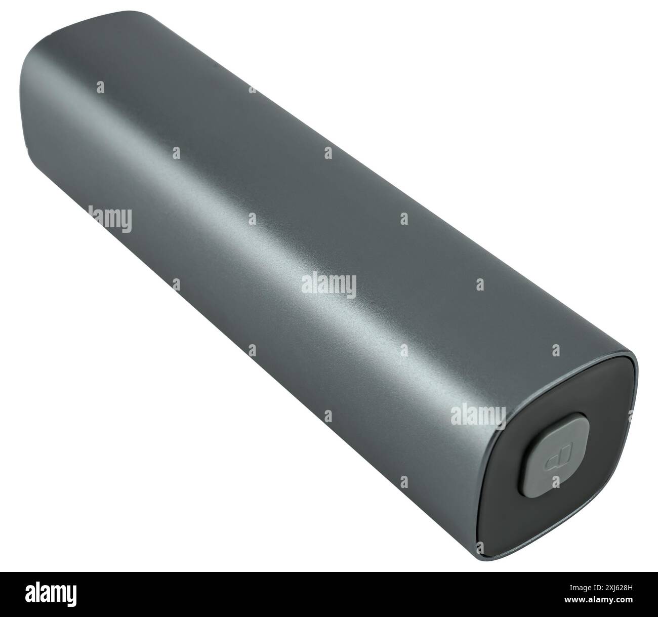 metal tool case on white background in insulation Stock Photo