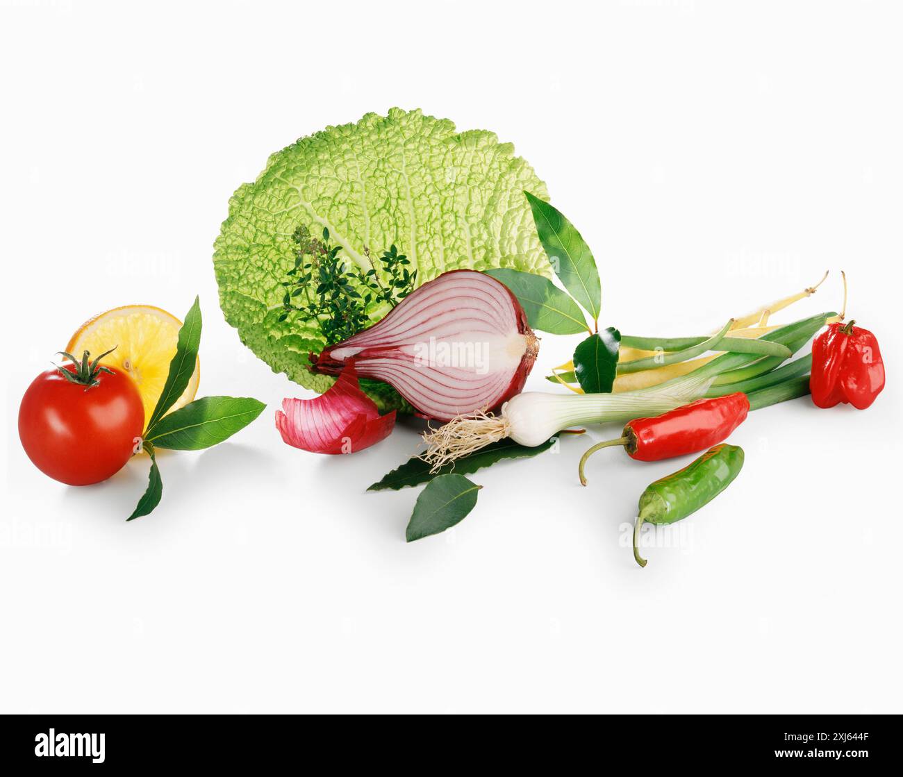 Vegetables on a white background Stock Photo - Alamy