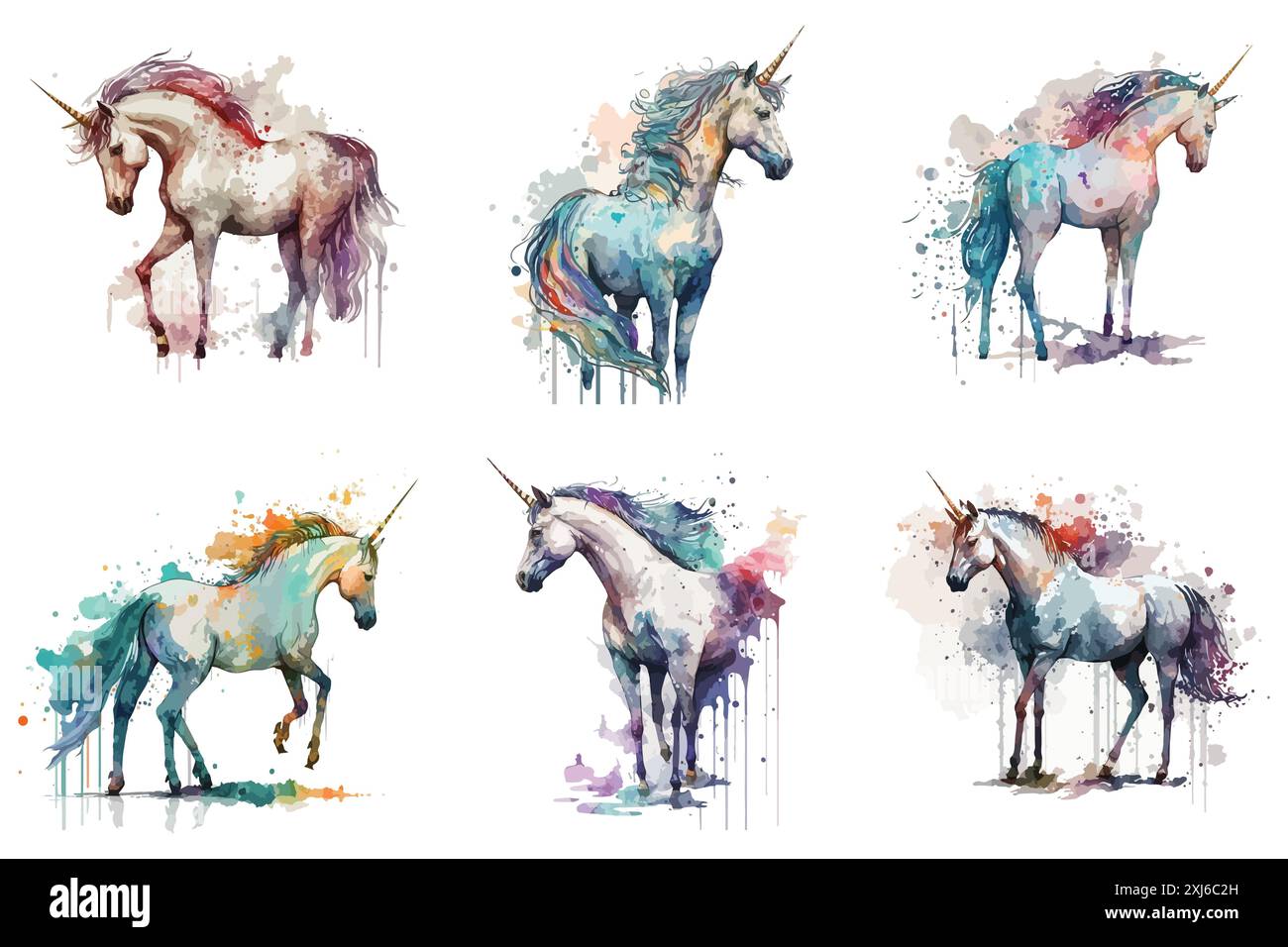 Watercolor Unicorn Vector Illustration Stock Vector Image Art Alamy watercolor-unicorn-vector-illustration-stock-vector-image-art-alamy