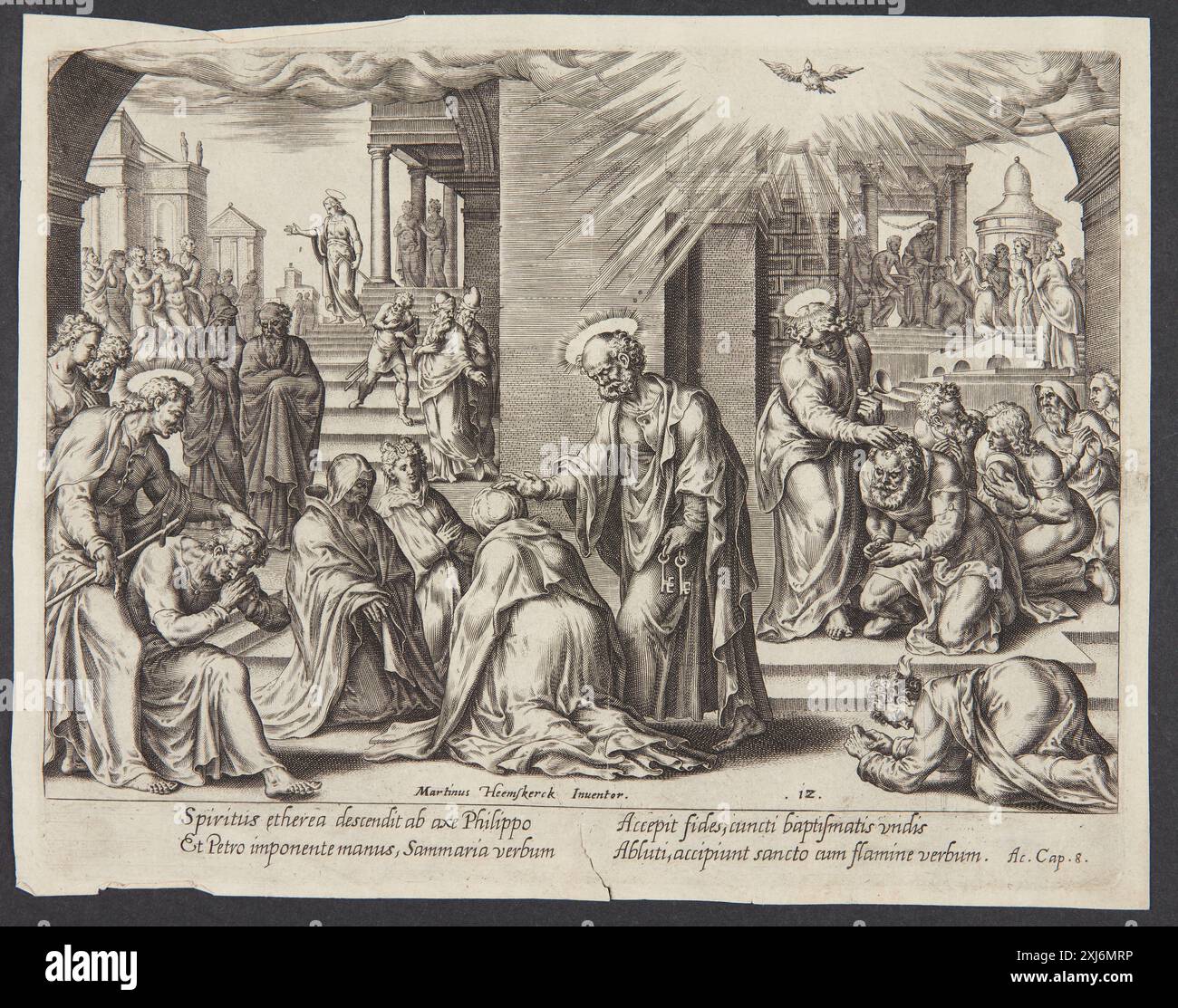 This copper engraving by Philips Galle after Maarten van Heemskerck ...