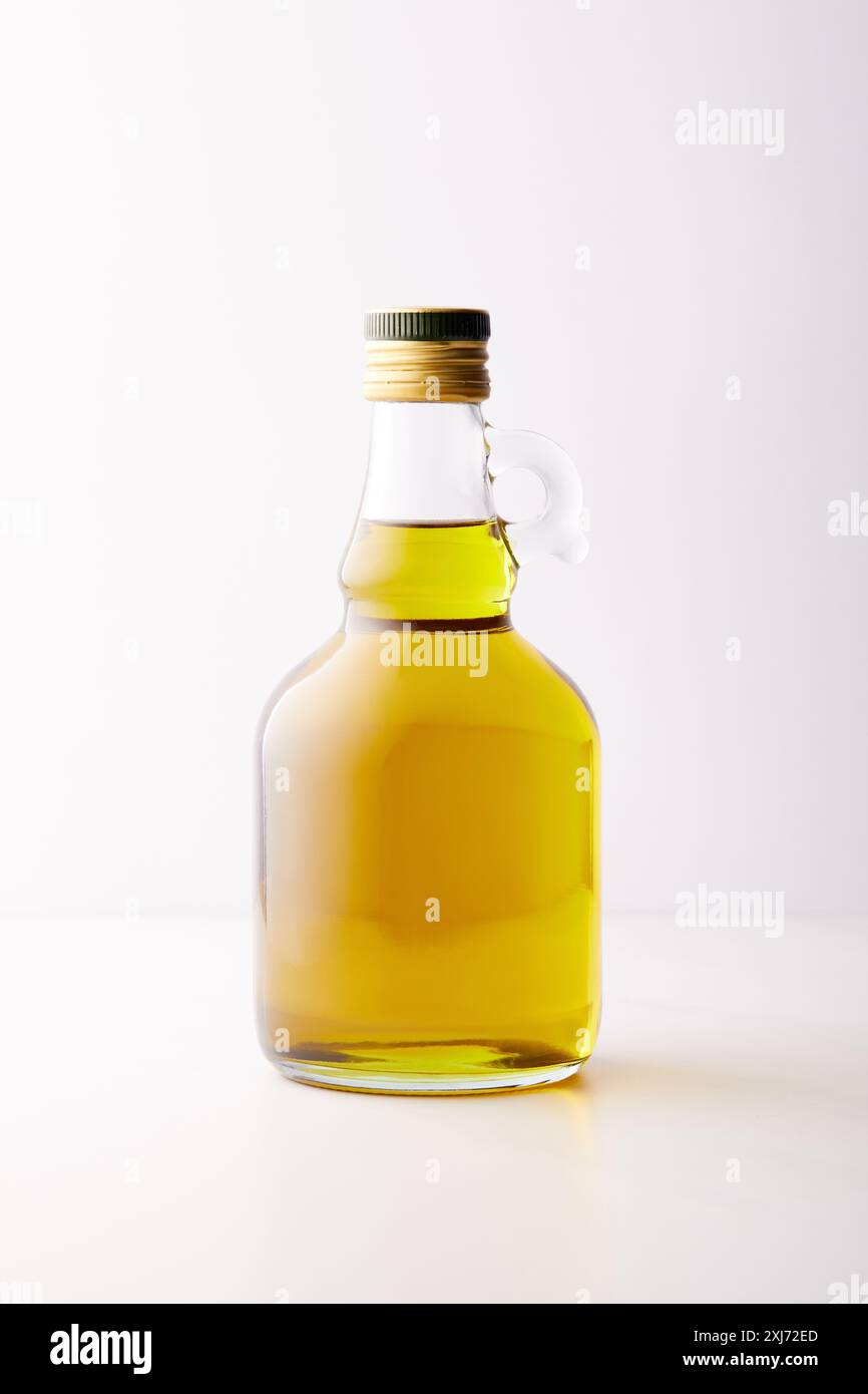 bottle of extra virgin olive oil isolated on grey background Stock ...