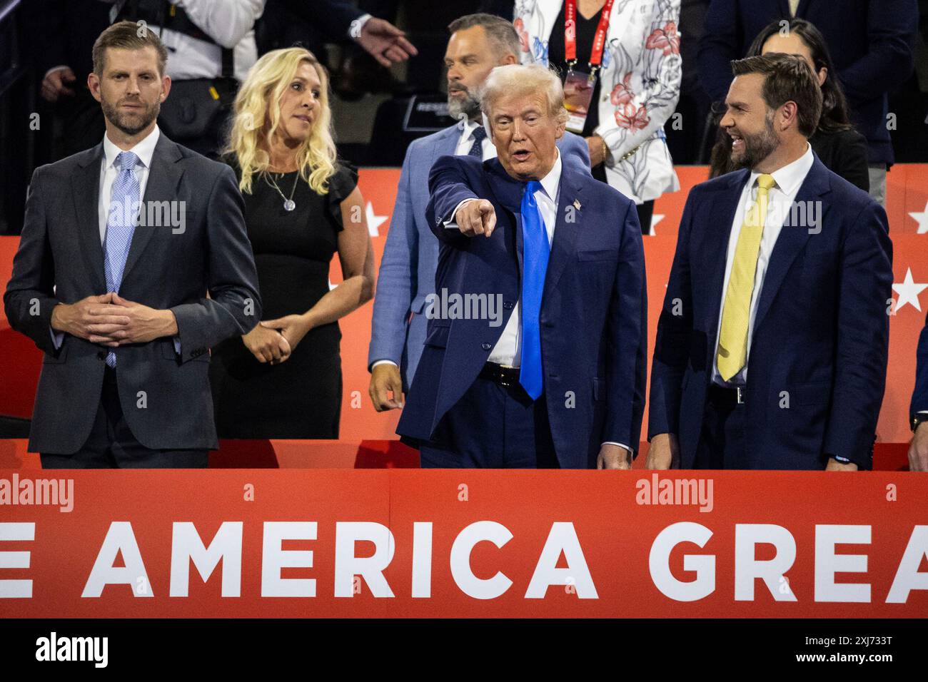 Former President Donald Trump is seen with his vice presidential pick ...
