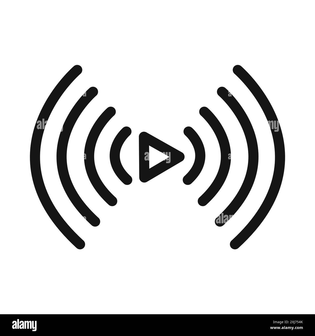Live news broadcast icon Black and White Stock Photos & Images - Alamy
