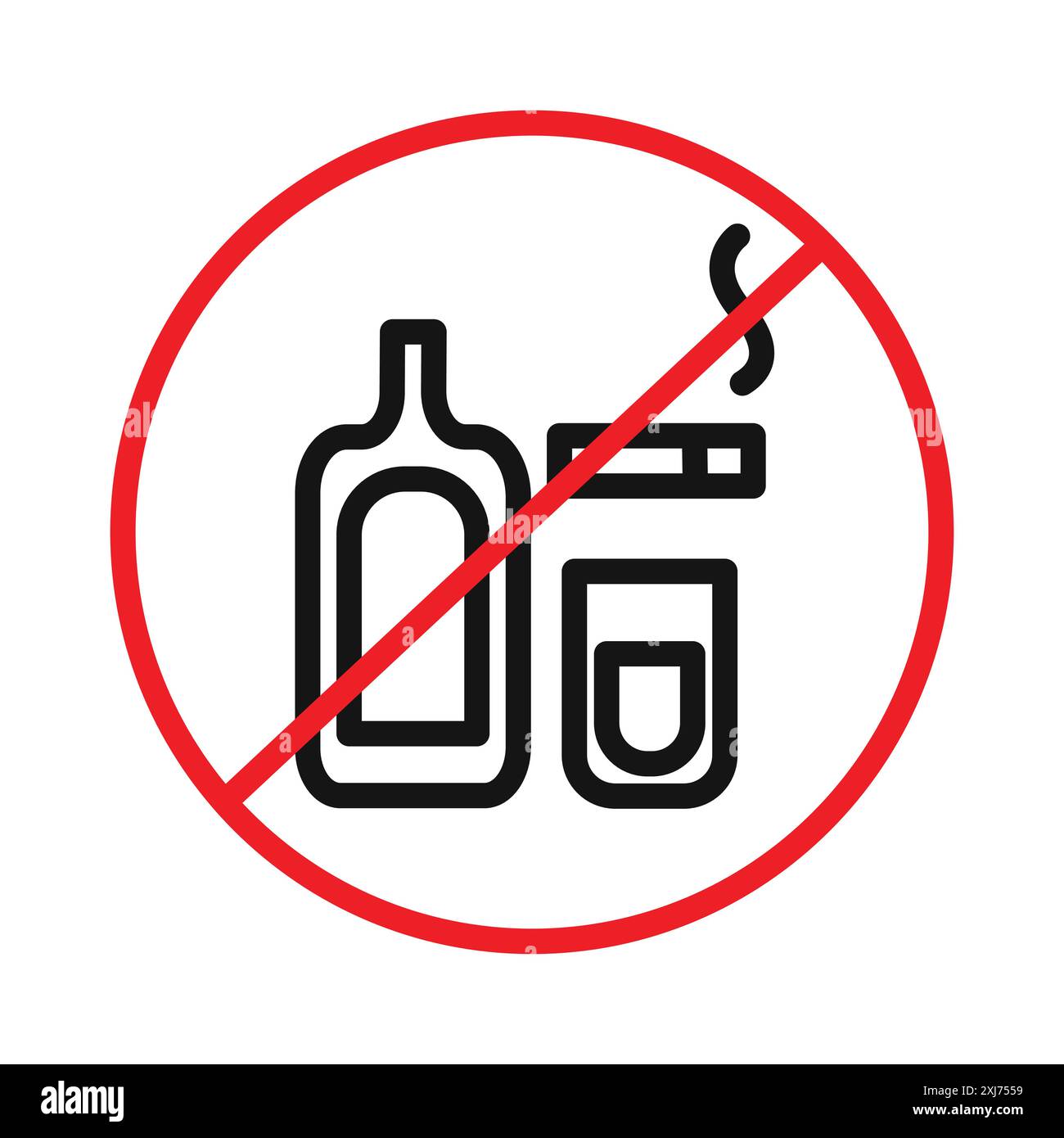 Bad habits vector vectors hi-res stock photography and images - Alamy