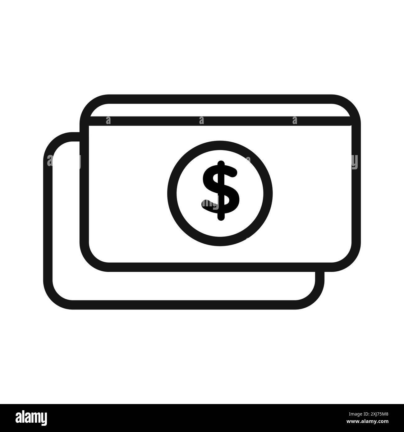 Payment method icon vector line logo mark or symbol set collection outline style Stock Vector