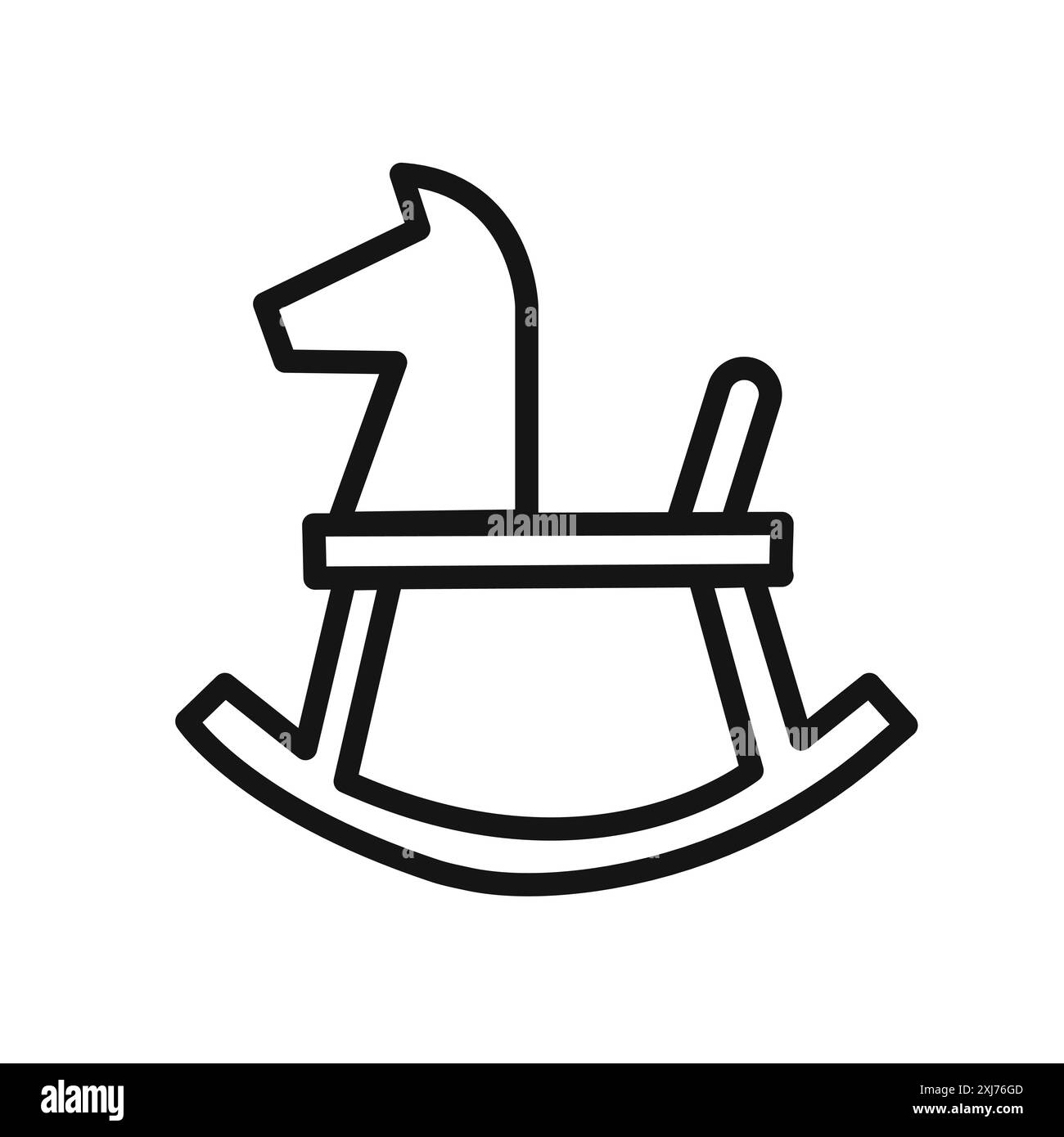 Child rocking chair Black and White Stock Photos & Images - Alamy