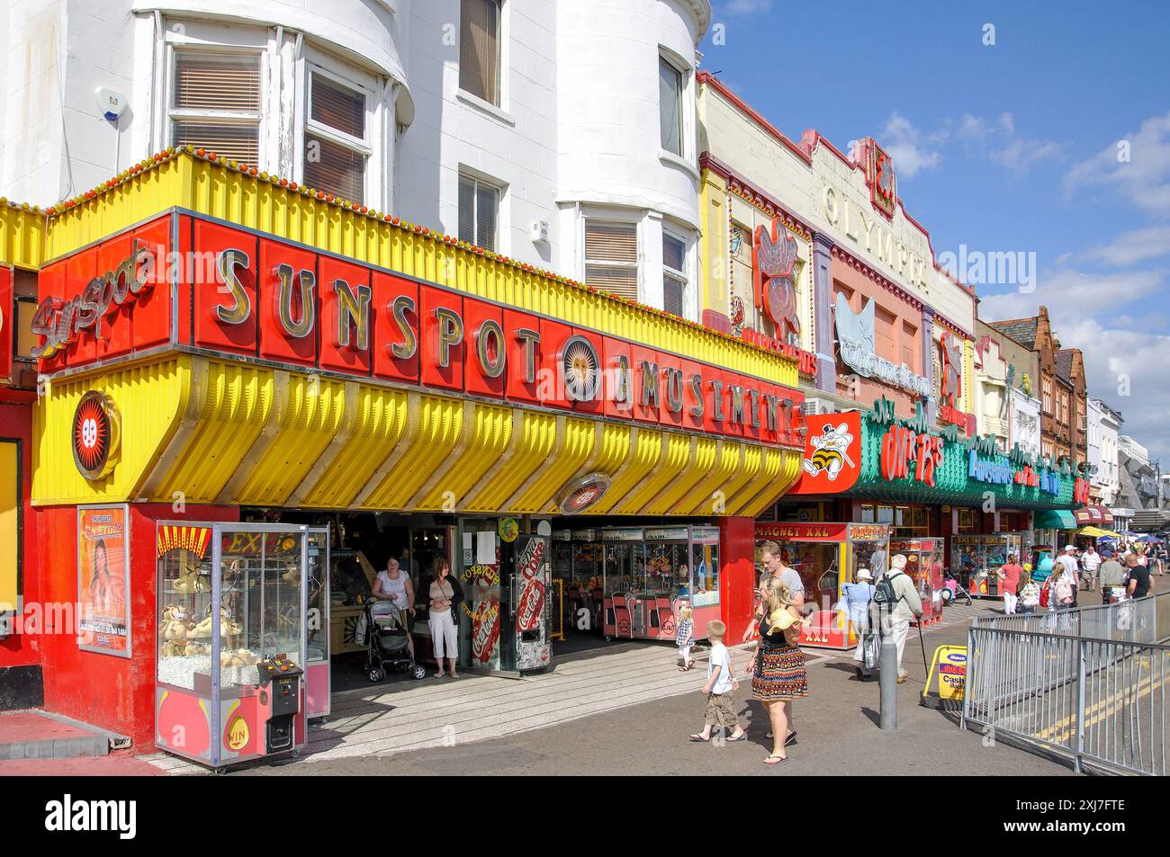 Seafront amusement arcades, Marine Parade, Southend-on-Sea, Essex, England, United Kingdom Stock Photo