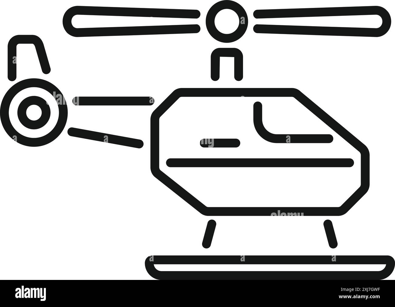 Black helicopter standing on landing Black and White Stock Photos ...