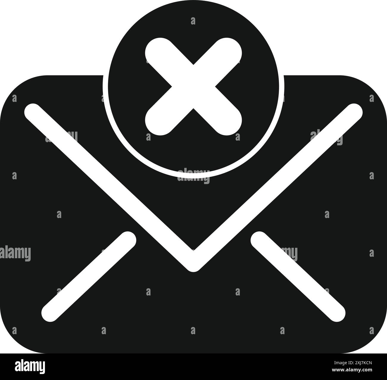 Letter online message glyph Cut Out Stock Images & Pictures - Alamy