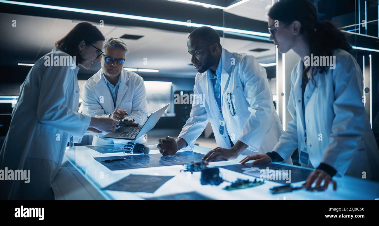 Bionic hand working on table hi-res stock photography and images - Alamy