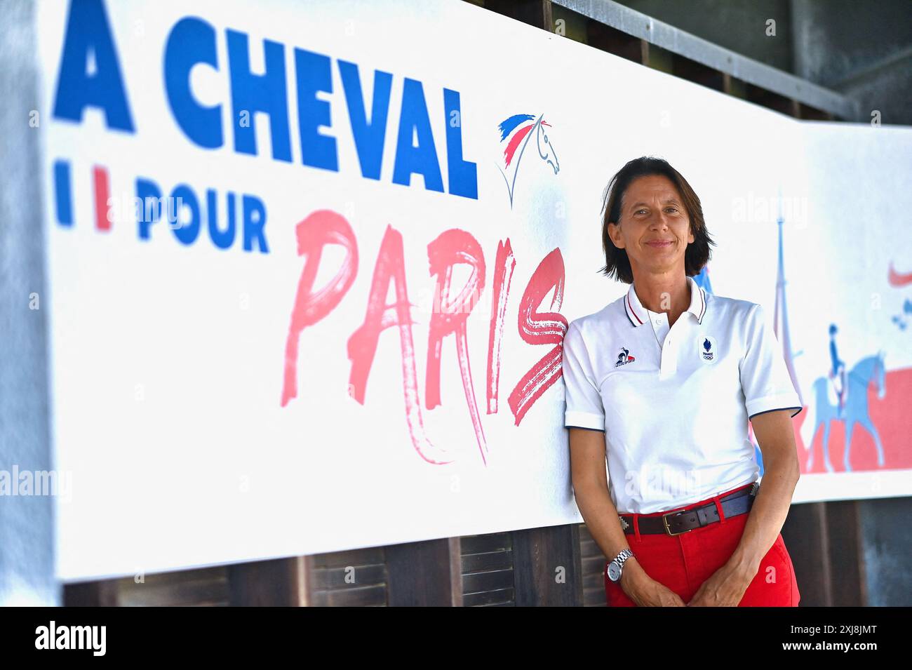 Sophie Dubourg during the presentation of French riders team in Saint
