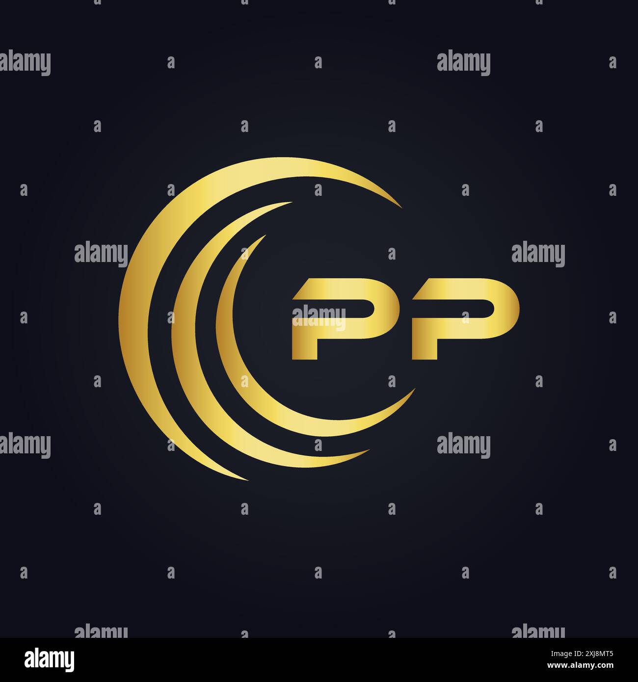 Golden letter in circle Stock Vector Images - Alamy