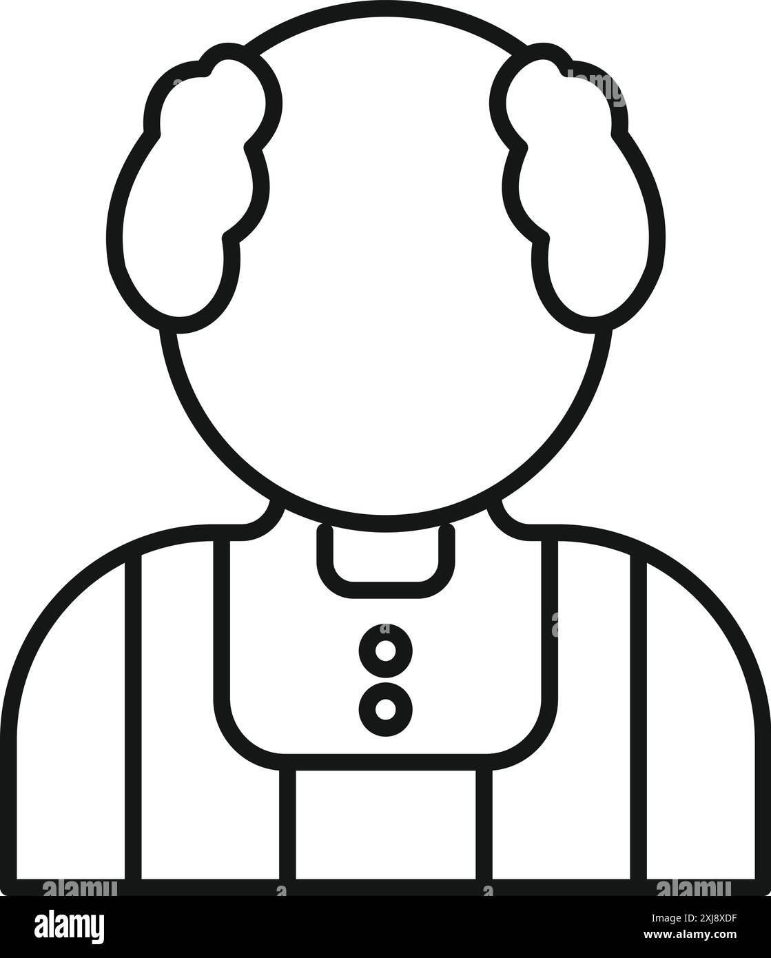 Older scientist is conducting an experiment in a laboratory setting Stock Vector