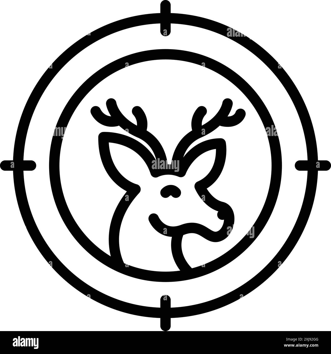 Danger deer Black and White Stock Photos & Images - Alamy