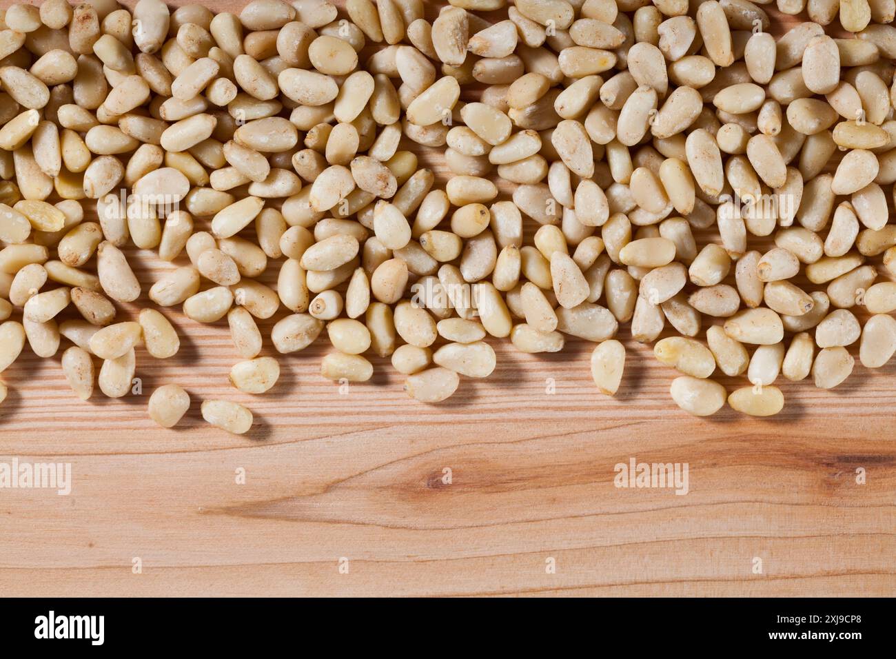 Close up of pine nuts Stock Photo