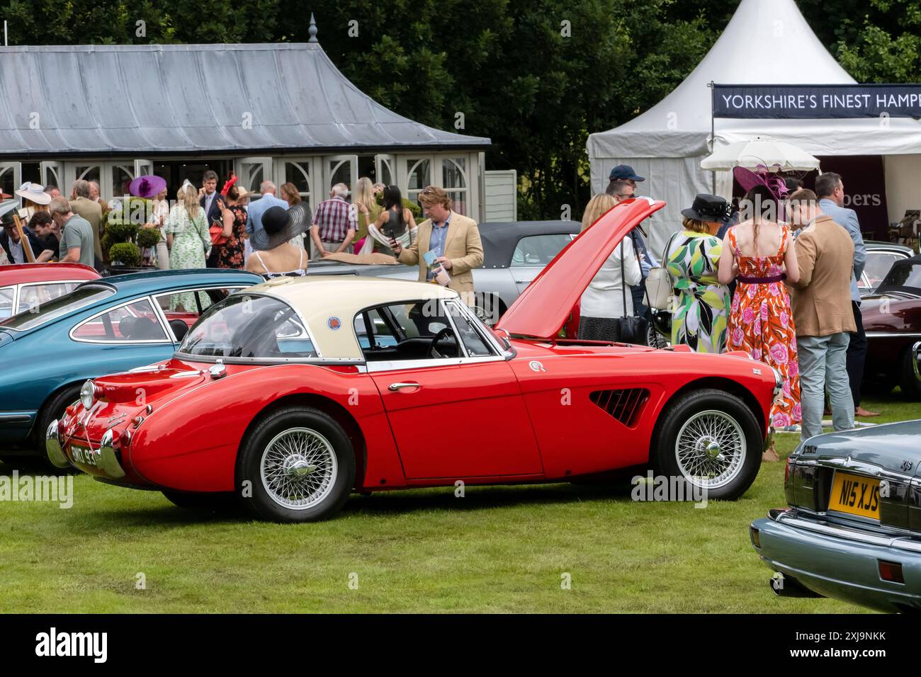 Yorkshire Elegance classic car event at Grantley Hall near Ripon North Yorkshire UK Stock Photo