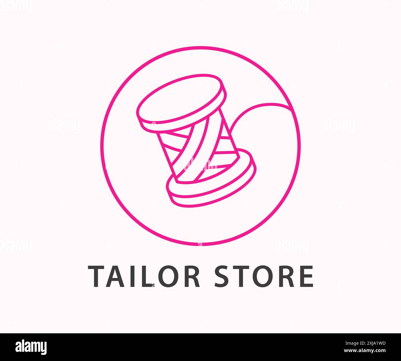 Small tailoring workshop Stock Vector Images - Alamy