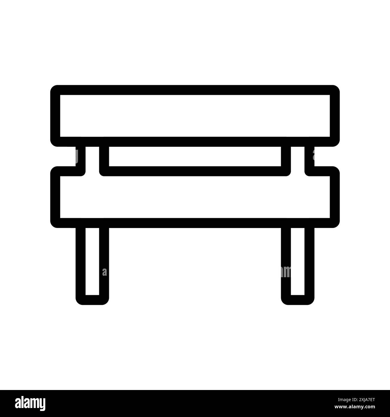 Barrier icon set in thin line outline style and linear vector sign ...