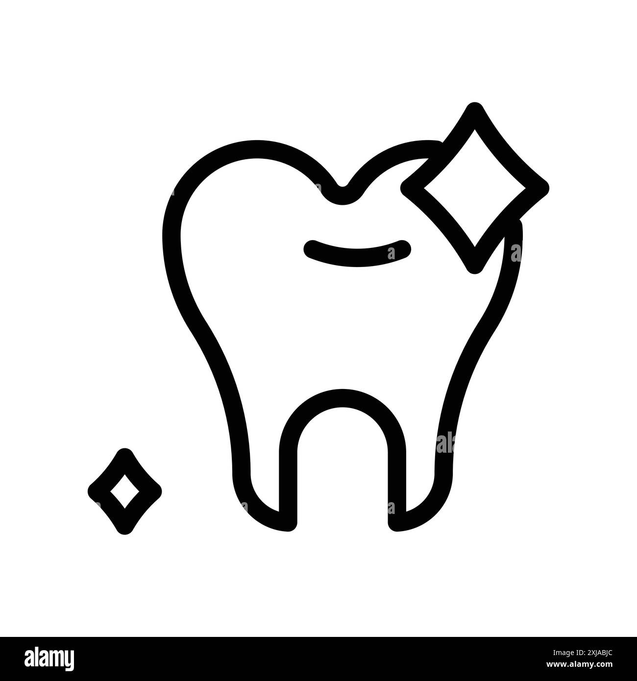 tooth Polish icon set in thin line outline style and linear vector sign ...