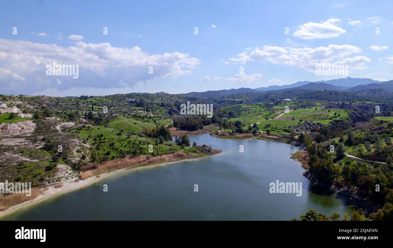 Rural river landscape Cyprus Stock Photo - Alamy