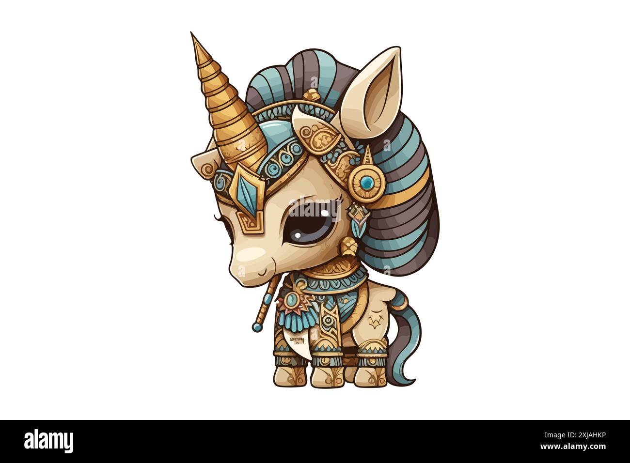 Pharaonic Unicorn Vector Illustration Stock Vector Image & Art - Alamy