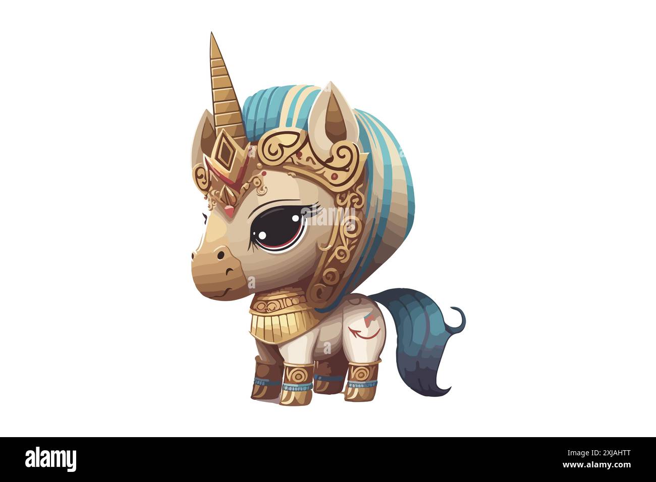 Pharaonic Unicorn Vector Illustration Stock Vector Image & Art - Alamy