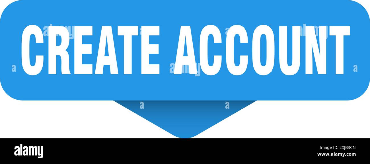 create account sticker. create account sign on transparent background ...