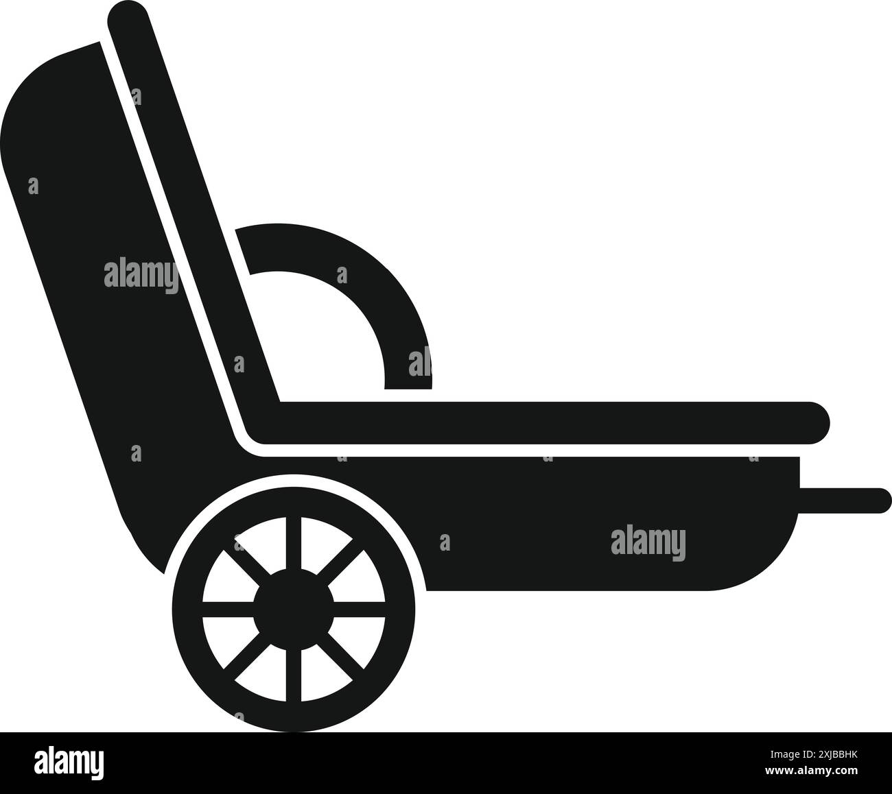 Asian rickshaw icon in simple style on a white background Stock Vector ...