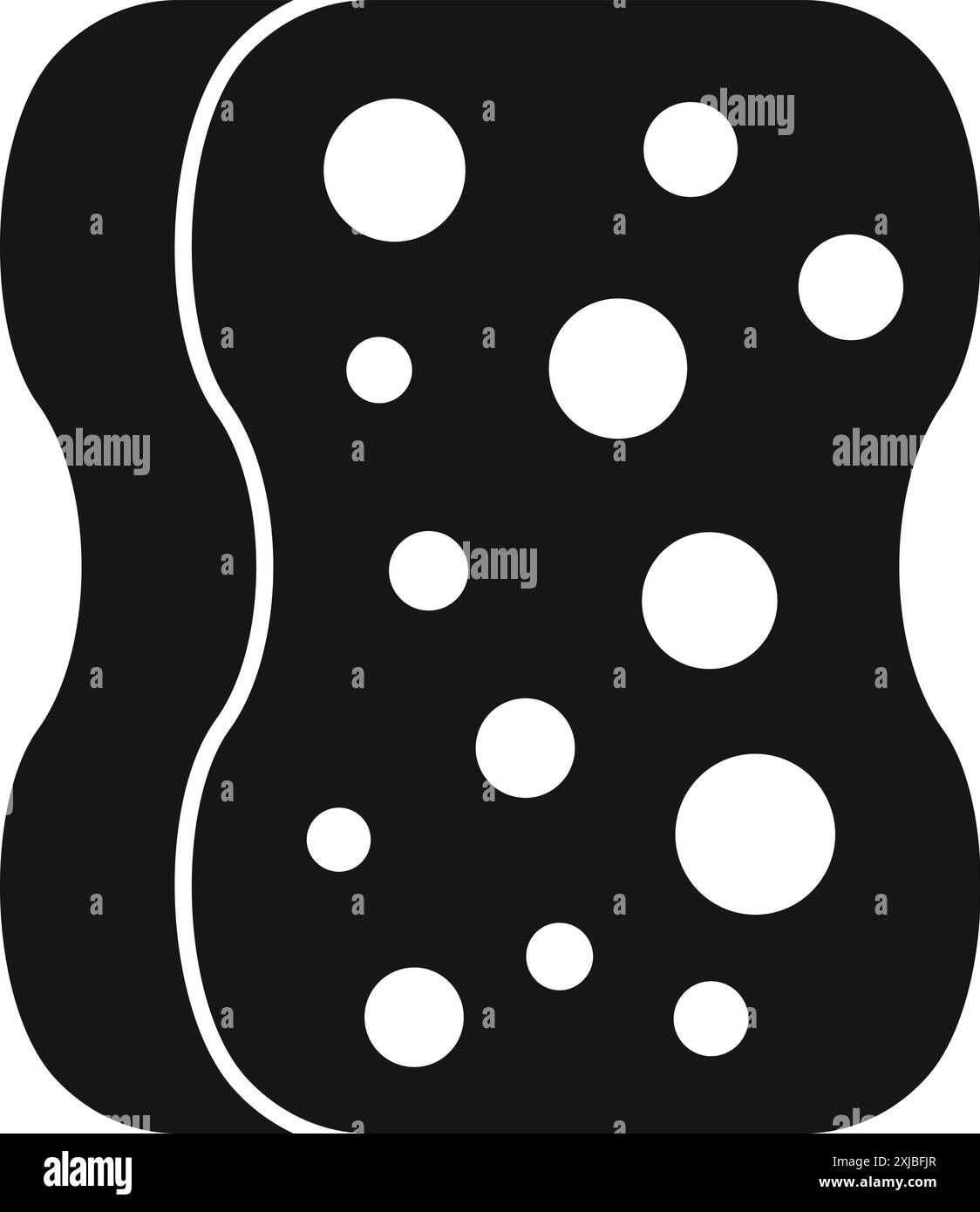 Simple porous sponge icon representing cleaning and washing Stock ...
