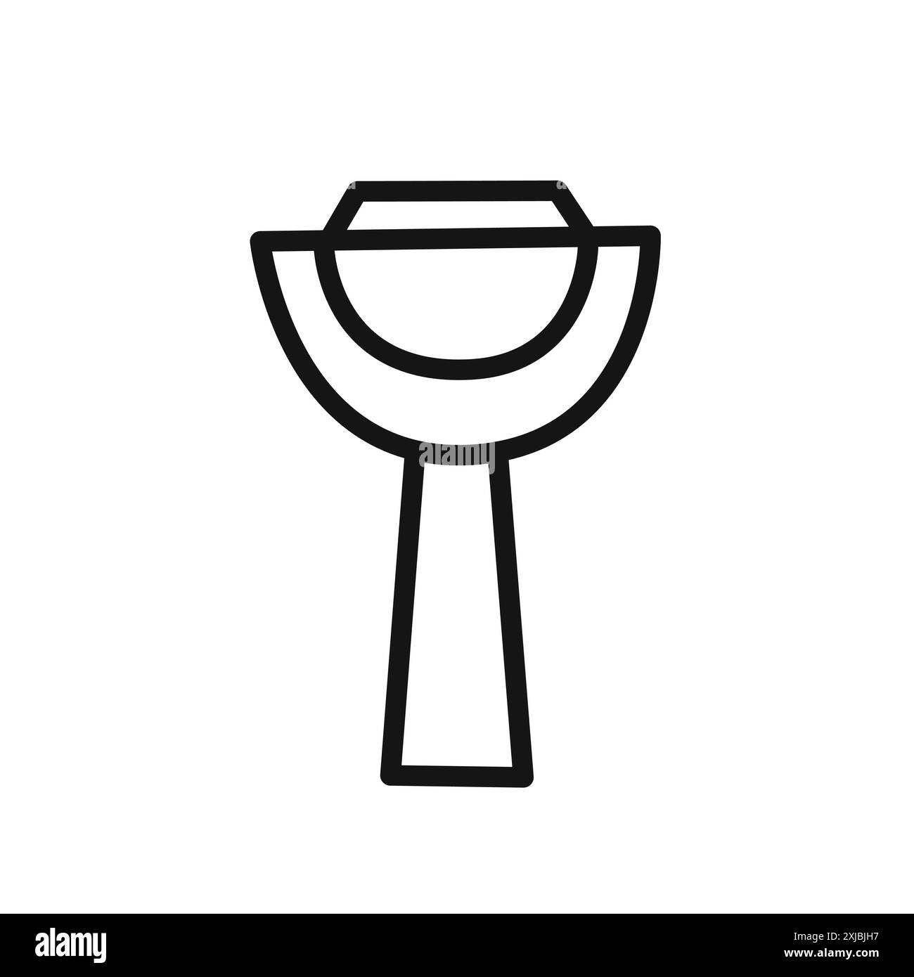 Peeler Kitchen icon linear vector graphics sign or symbol set for web app ui Stock Vector