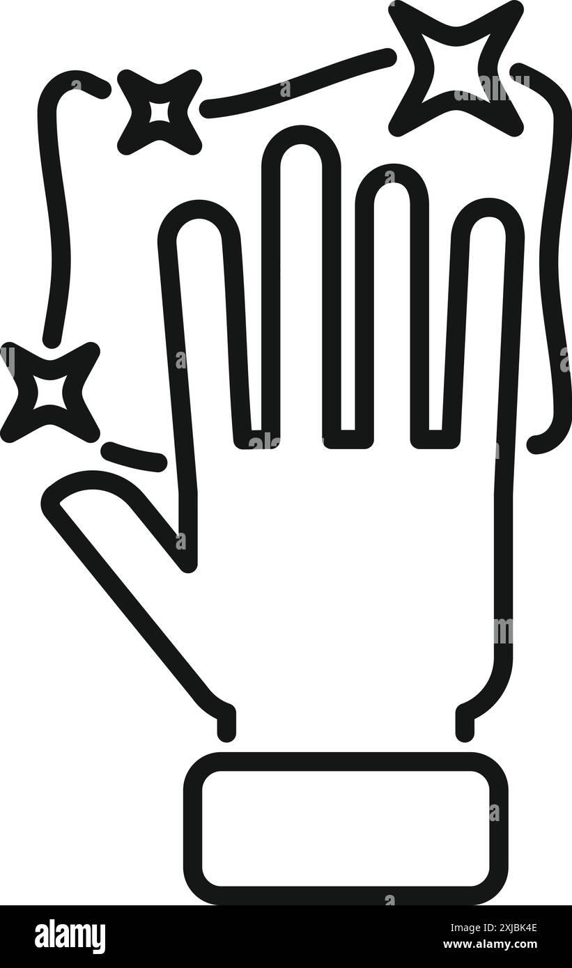 Hand cleaning icon representing the concept of disinfecting and ...