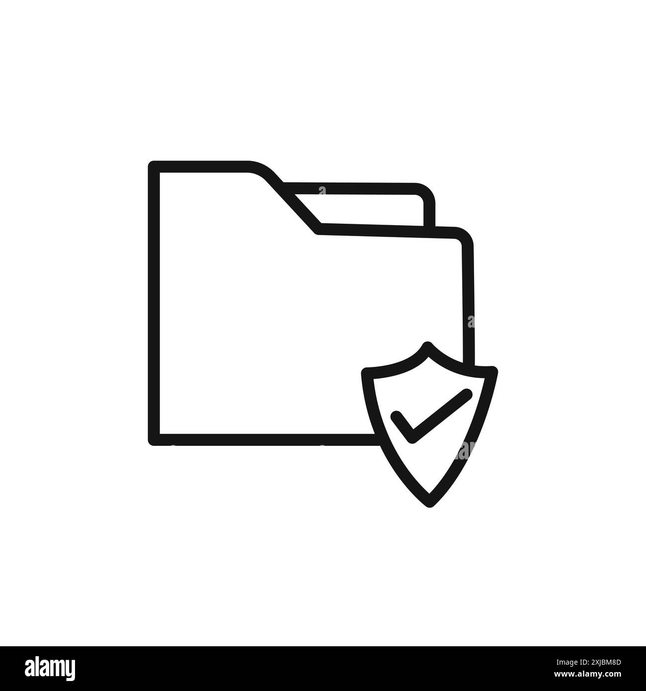 data protection icon linear vector graphics sign or symbol set for web ...