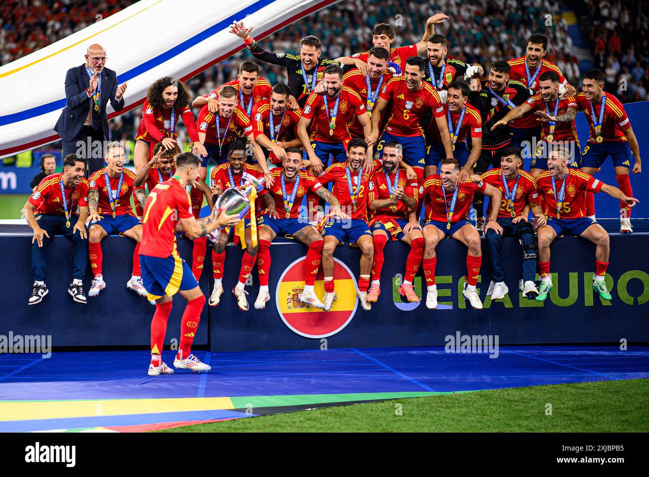 BERLIN, GERMANY - 14 JULY, 2024: Team Spain are champions , The