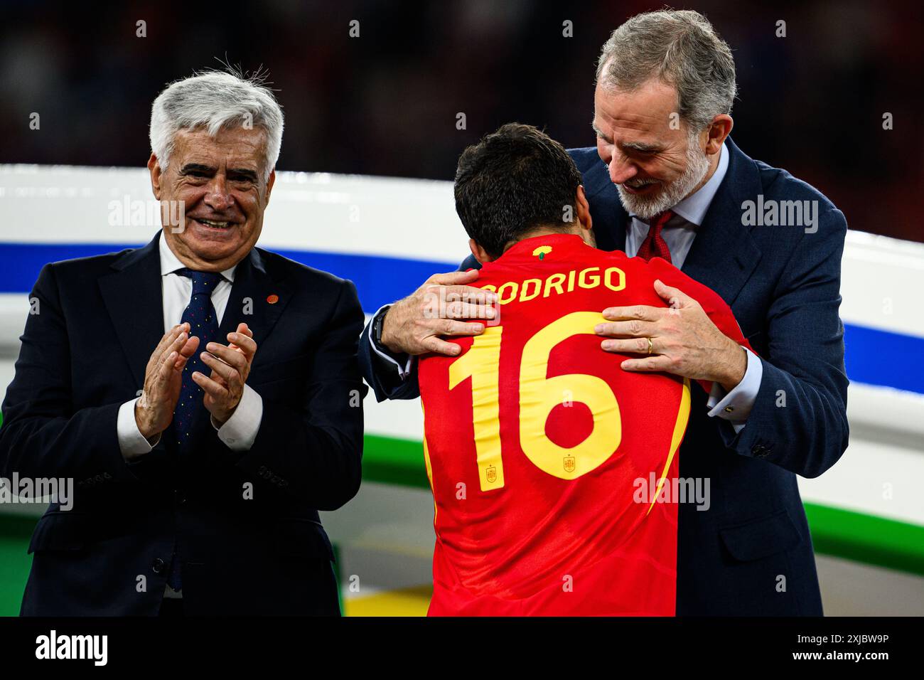 BERLIN, GERMANY 14 JULY, 2024 Rodri, Felipe VI of Spain, The