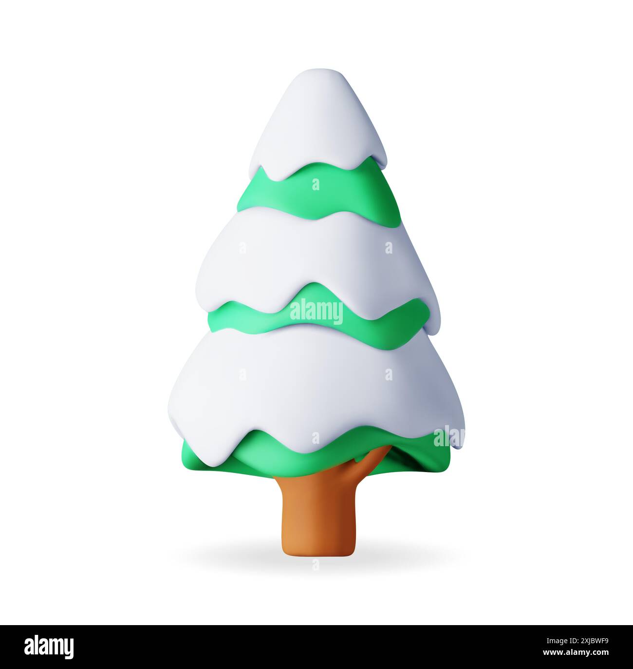 3D abstract christmas tree isolated Stock Vector Image & Art - Alamy