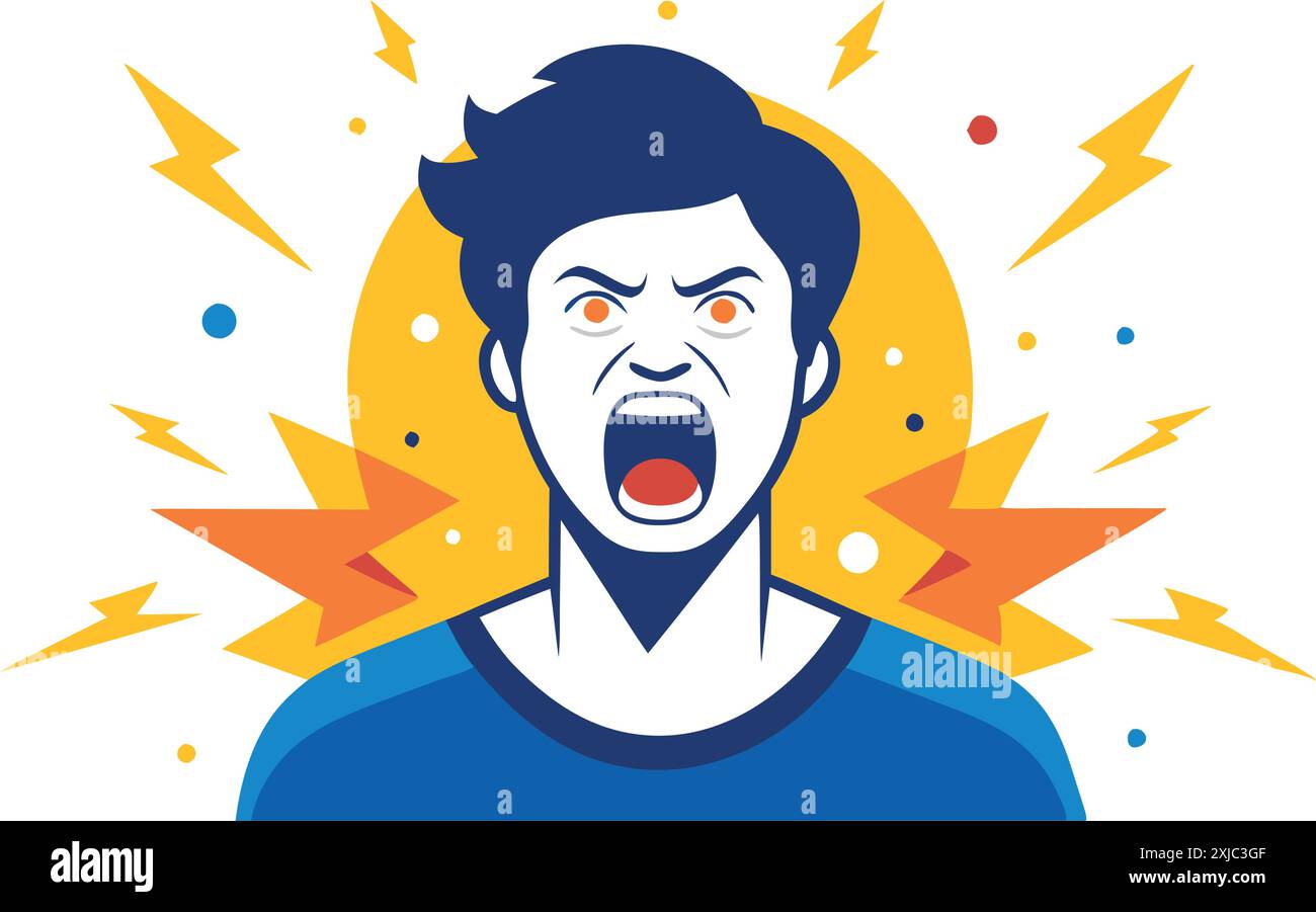 Man tension Stock Vector Images - Alamy