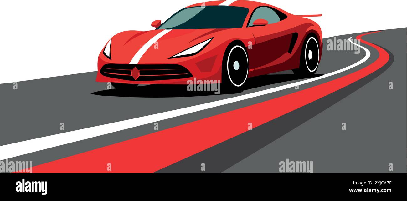 Sports car headlights Stock Vector Images - Alamy