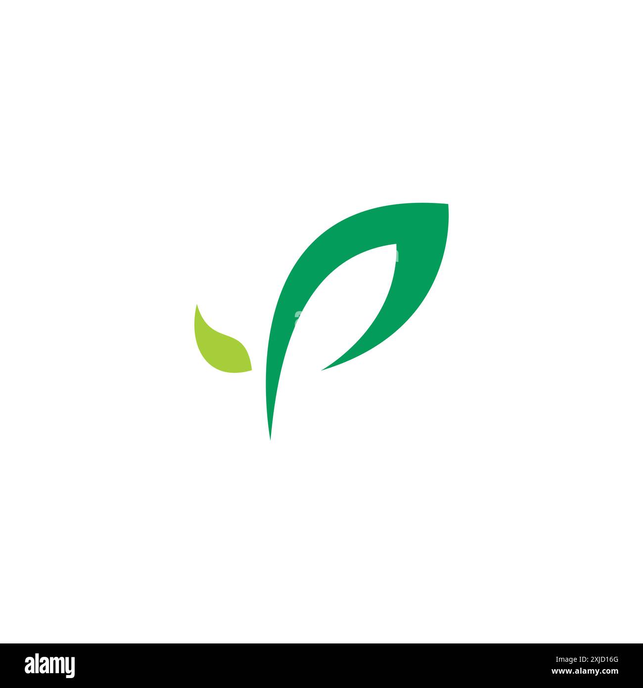 Leaf letter logo Stock Vector Images Alamy
