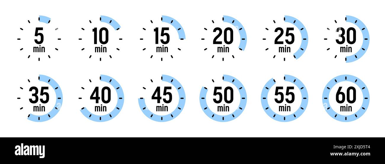 Simple stopwatch icons. Colorful chronometer, time counter with dial ...