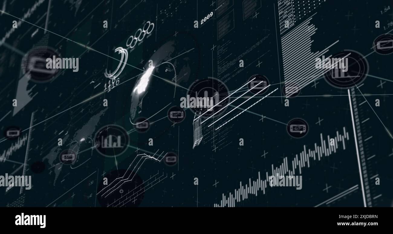 Network digital icons screens connections hi-res stock photography and ...