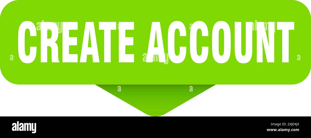 create account sticker. create account sign on transparent background ...