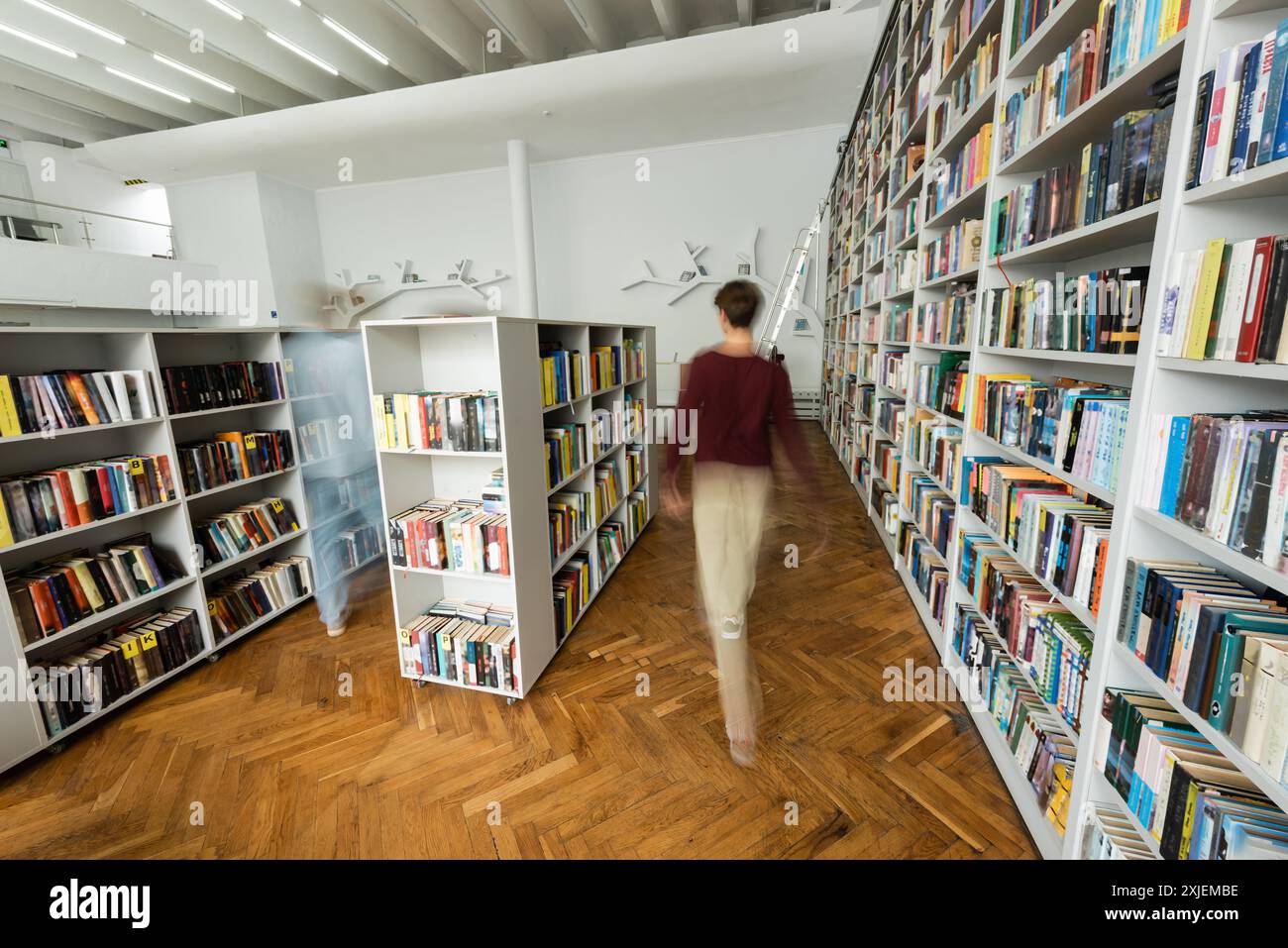 Students browsing books library hi-res stock photography and images - Alamy