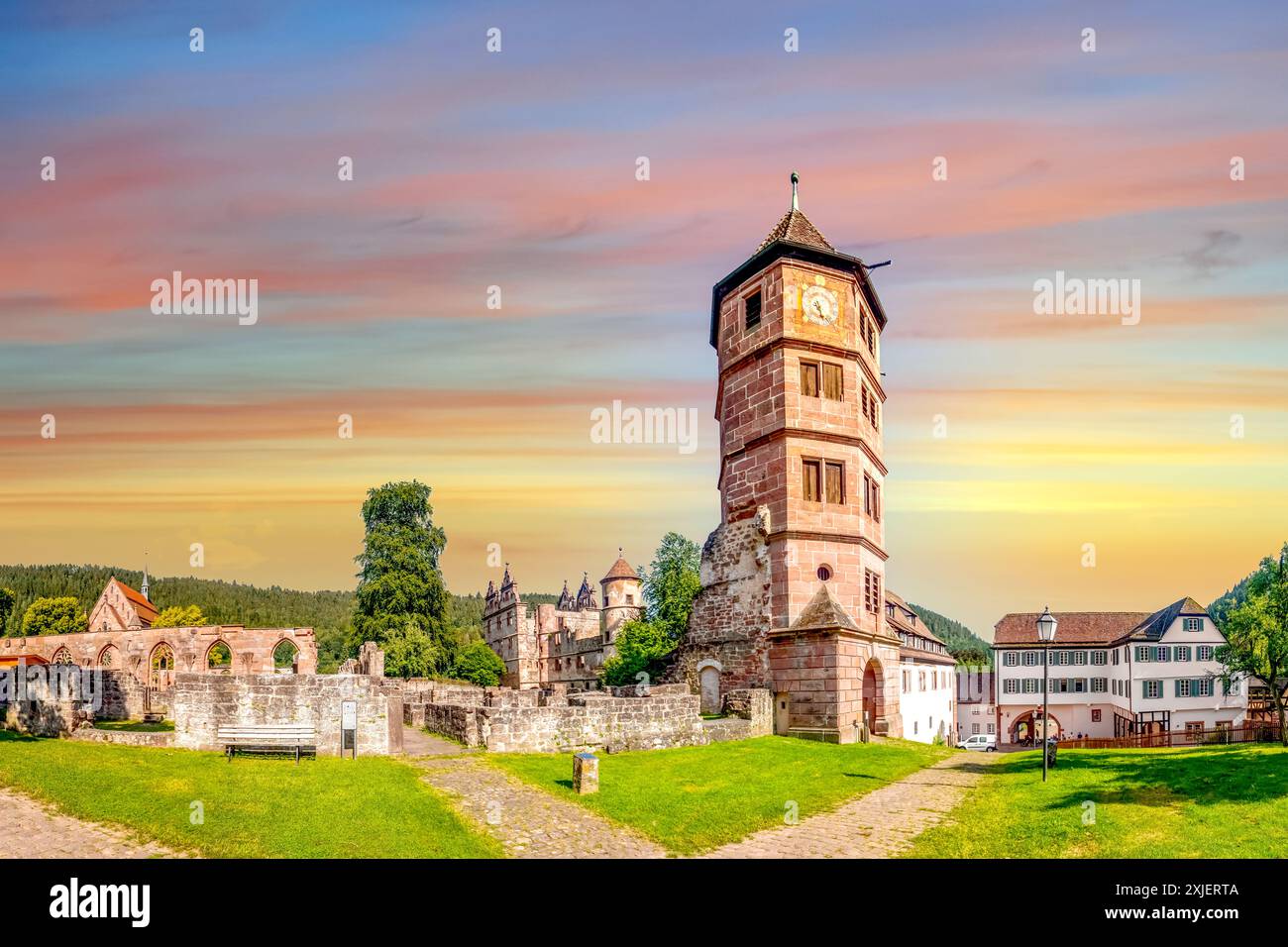 Abbey of Hirsau, Calw, Black Forest, Germany Stock Photo